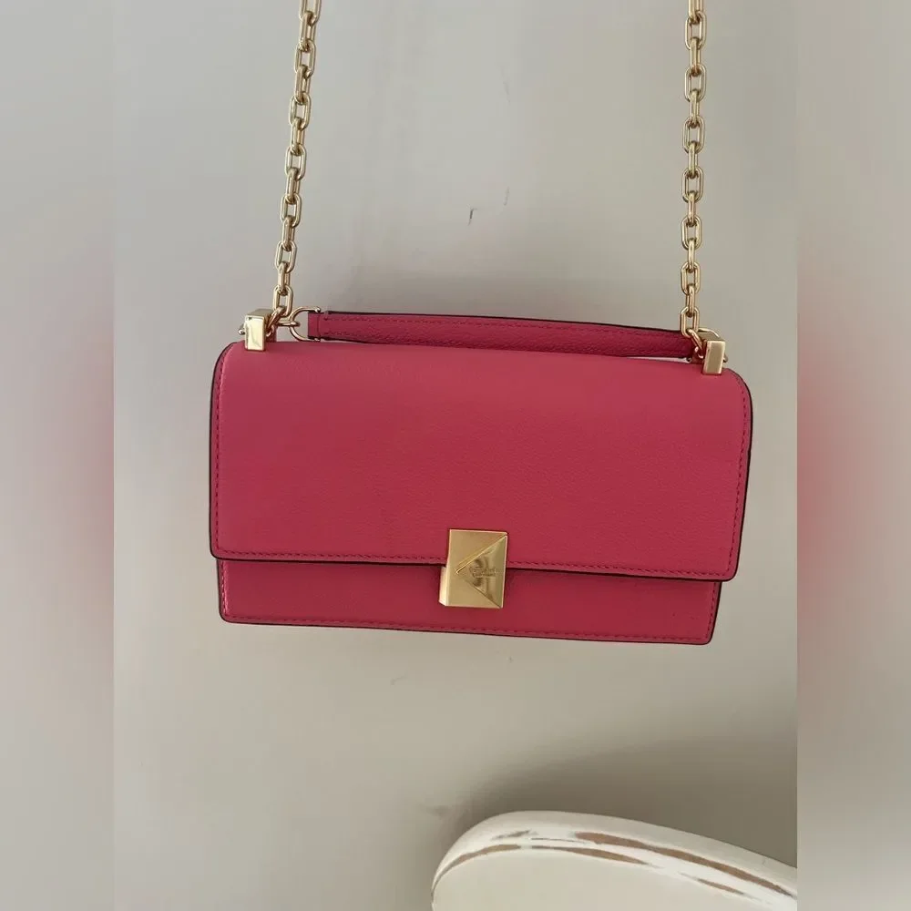 Kate Spade ♠️ Pink Leather Crossbody Bag; New with dust bag! PERFECT CONDITION!